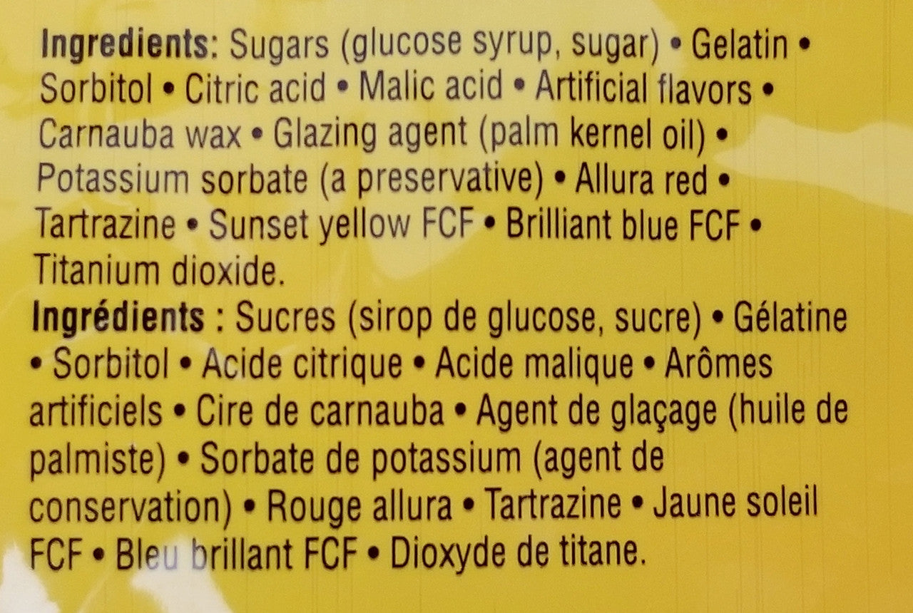 Frankford Gummy Body Parts, 60ct, 450g/1 lb., Bag {Imported from Canada}